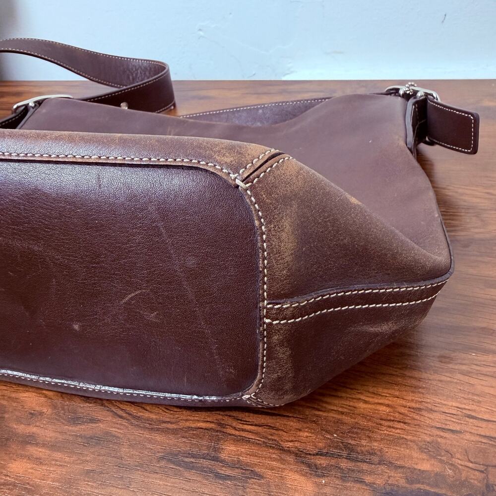 Vtg Coach 9186 Soho Legacy Leather Bucket Bag Shoulder Dark Brown Classic - Picture 7 of 7